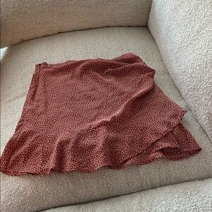 Altar'd State Red Polka Dot Mini Skirt